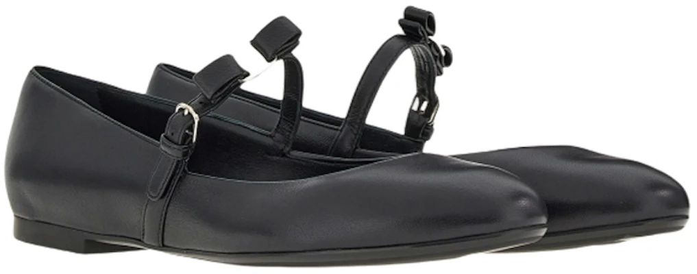 (Women) FERRAGAMO Lizz Leather Ballerina Shoes 'Black' 01C876-750488 Order (Women) FERRAGAMO Lizz Leather Ballerina Shoes 'Black' 01C876-750488