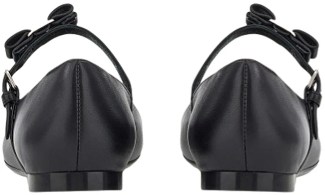 (Women) FERRAGAMO Lizz Leather Ballerina Shoes 'Black' 01C876-750488 Shop (Women) FERRAGAMO Lizz Leather Ballerina Shoes 'Black' 01C876-750488