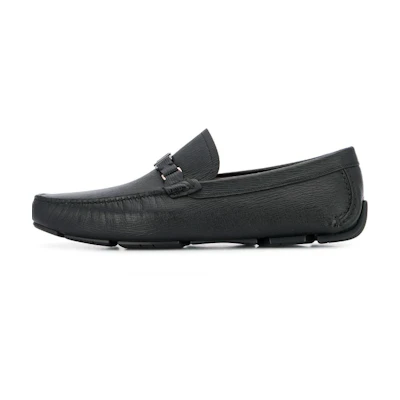 FERRAGAMO Vara Buckle Driving Shoes 'Black'