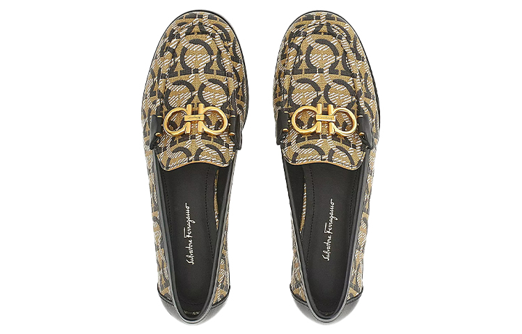 (W) FERRAGAMO Loafer 'Black Brown' 圖 3