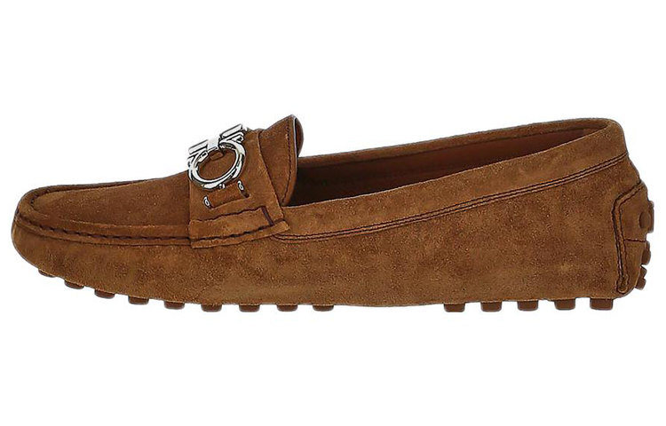 (W) FERRAGAMO Loafers 'Brown Calfskin'