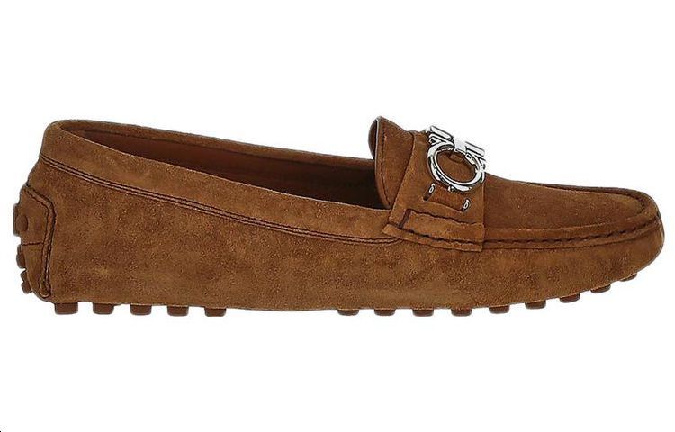 (W) FERRAGAMO Loafers 'Brown Calfskin' 圖 2