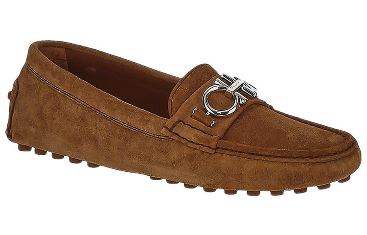 (W) FERRAGAMO Loafers 'Brown Calfskin' 圖 3