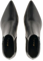 Lookbook (W) FERRAGAMO Sepatu Chelsea Runcing Klasik 'Panel Elastis Hitam' 01B736-745259