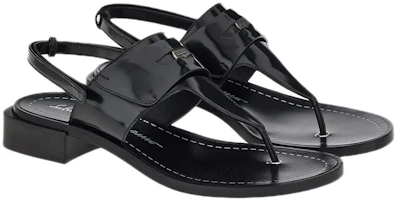 Order (W) Sandali Infradito Nero con Dettaglio Logo Targa Ferragamo 01C874-750978