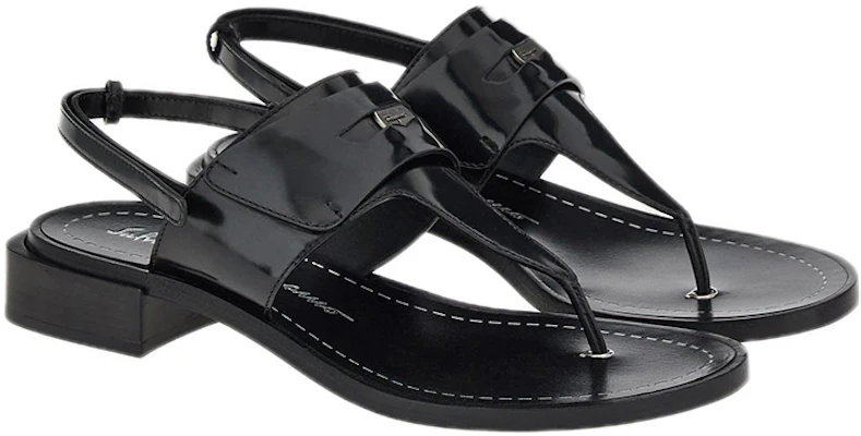 (W) FERRAGAMO Logo-Plakette Zehentrenner Sandalen ''Schwarz'' 01C874-750978 Order (W) FERRAGAMO Logo-Plakette Zehentrenner Sandalen ''Schwarz'' 01C874-750978