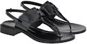 Order (W) FERRAGAMO Logo-Plakette Zehentrenner Sandalen ''Schwarz'' 01C874-750978