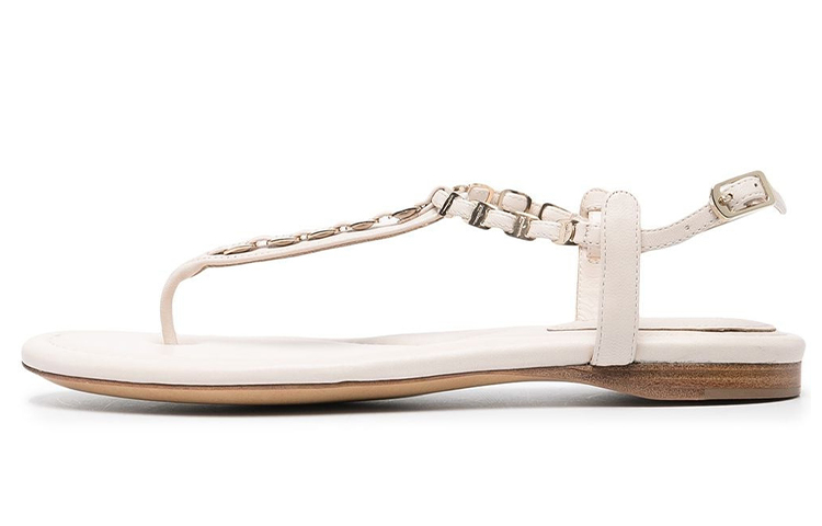 (Women) FERRAGAMO Logo Chain-Strap Sandal 'White' 01Q947-730062