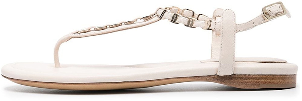 (Women) FERRAGAMO Logo Chain-Strap Sandal 'White' 01Q947-730062 Buy (Women) FERRAGAMO Logo Chain-Strap Sandal 'White' 01Q947-730062