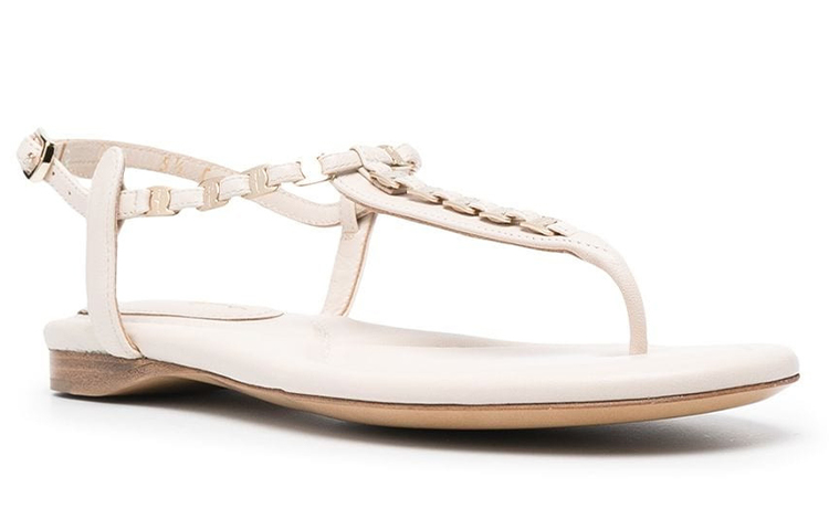 Order (W) Sandal Tali Rantai Logo FERRAGAMO 'Putih' 01Q947-730062