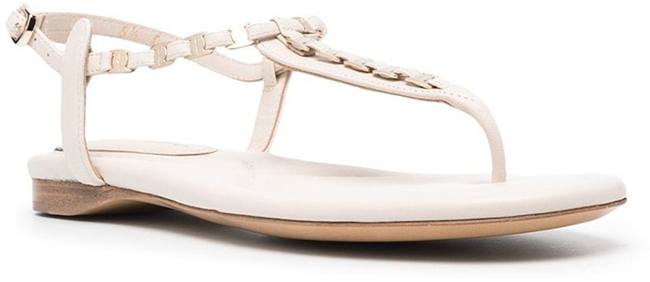 (Women) FERRAGAMO Logo Chain-Strap Sandal 'White' 01Q947-730062 Order (Women) FERRAGAMO Logo Chain-Strap Sandal 'White' 01Q947-730062