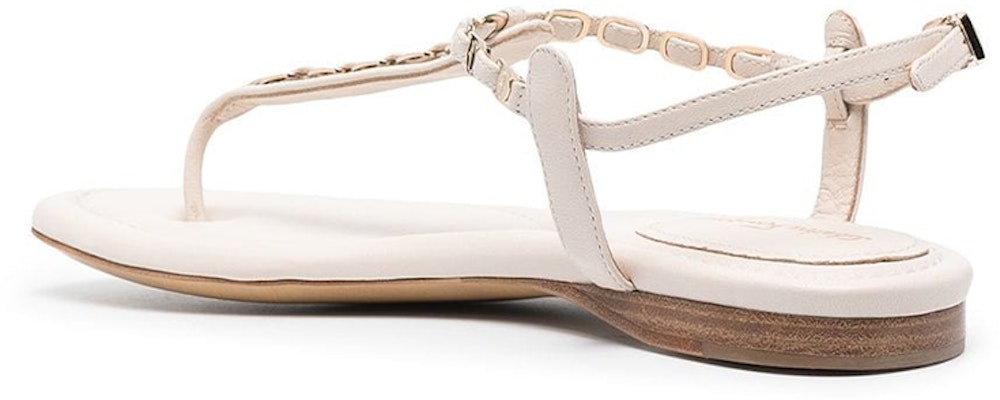 (Women) FERRAGAMO Logo Chain-Strap Sandal 'White' 01Q947-730062 Shop (Women) FERRAGAMO Logo Chain-Strap Sandal 'White' 01Q947-730062