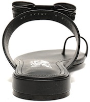 Ferragamo 費拉格莫 Louisa 羊皮蝴蝶結裝飾平底涼鞋 女款 黑色 Shop Ferragamo 費拉格莫 Louisa 羊皮蝴蝶結裝飾平底涼鞋 女款 黑色