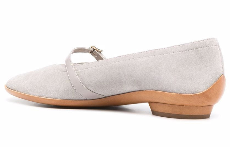 (W) FERRAGAMO Low-Profile Sneakers 'Grey Suede Contrast Panel' 圖 4