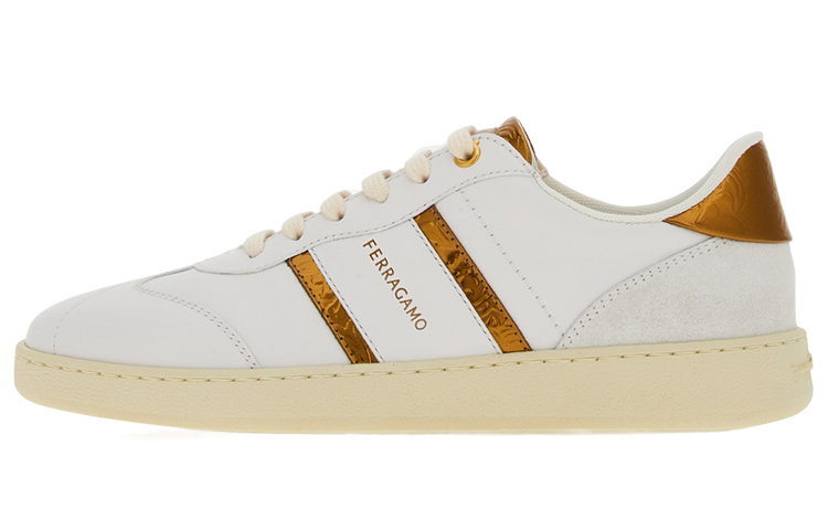 (Women) FERRAGAMO Low-Top Sneaker 'White Leather' 030472-766325