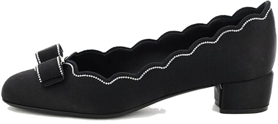(W) FERRAGAMO Tacón Bajo 'Terciopelo Negro' 01A670-740871 Buy (W) FERRAGAMO Tacón Bajo 'Terciopelo Negro' 01A670-740871