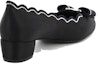 Shop (W) FERRAGAMO Tumit Rendah Pam 'Velvet Hitam' 01A670-740871