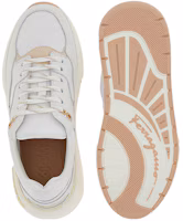 Purchase (W) FERRAGAMO Sepatu Putih Rendah Kulit Asli Lace-Up 030349-758727