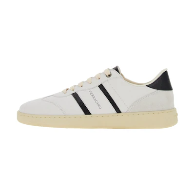 (W) FERRAGAMO Low Top Sneaker 'Black White CMFT'