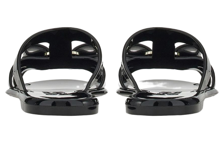 Shop (W) 페라가모 릴리아 슬리퍼 '블랙 버터플라이 노트' 01D633-755969