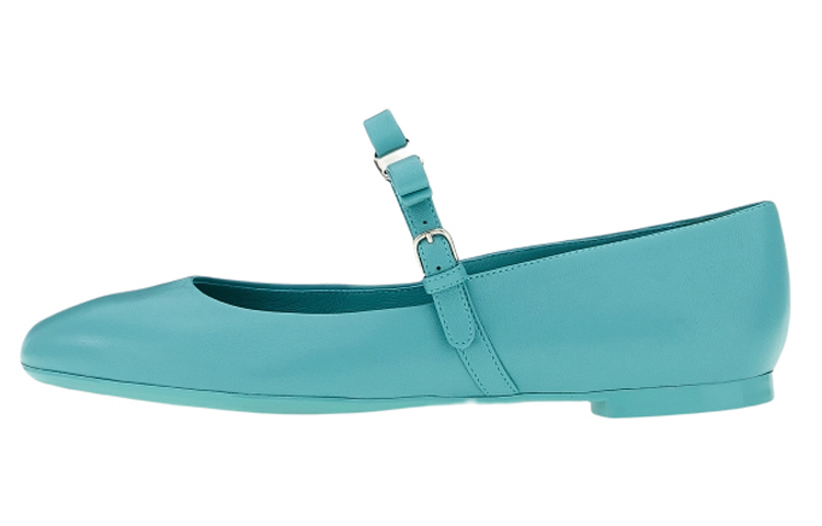 (Women) FERRAGAMO Mary Jane Flats 'Dark Teal' 01C876-750491