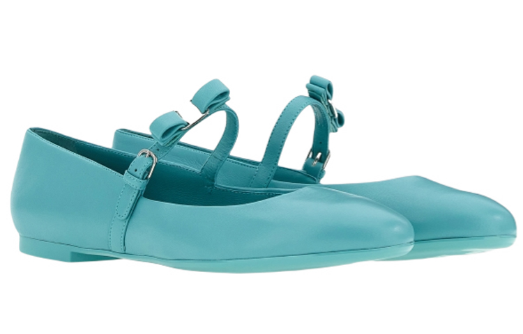 Order (Women) FERRAGAMO Mary Jane Flats 'Dark Teal' 01C876-750491