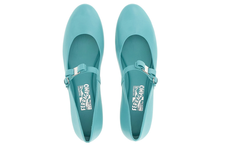 Lookbook (Women) FERRAGAMO Mary Jane Flats 'Dark Teal' 01C876-750491