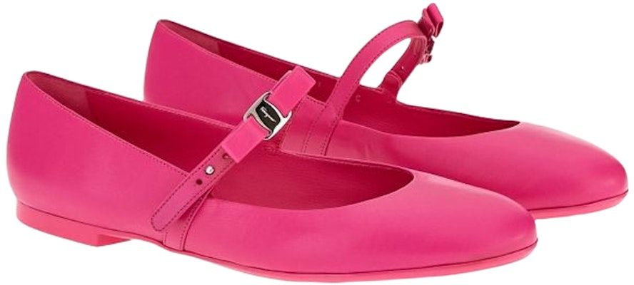 (W) FERRAGAMO Kasut Rata Mary Jane 'Merah Jambu' 01C876-750490 Order (W) FERRAGAMO Kasut Rata Mary Jane 'Merah Jambu' 01C876-750490