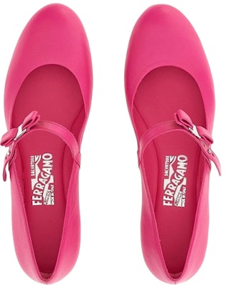 (W) FERRAGAMO Kasut Rata Mary Jane 'Merah Jambu' 01C876-750490 Lookbook (W) FERRAGAMO Kasut Rata Mary Jane 'Merah Jambu' 01C876-750490