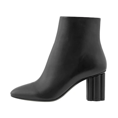 (W) FERRAGAMO Molfetta 70 Boot 'Black Floral Heel'