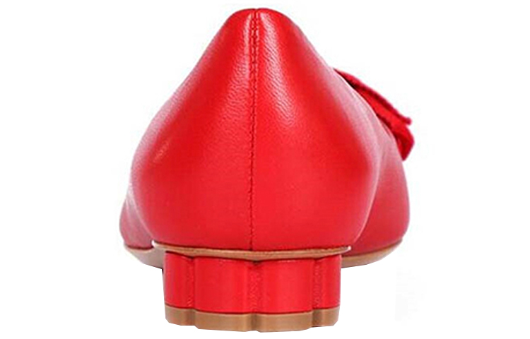 (W) FERRAGAMO Napa Bow Ballet Flat 'Red' 圖 4