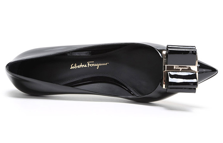 Purchase (Women) FERRAGAMO Patent Leather High Heel 'Black' 0704665
