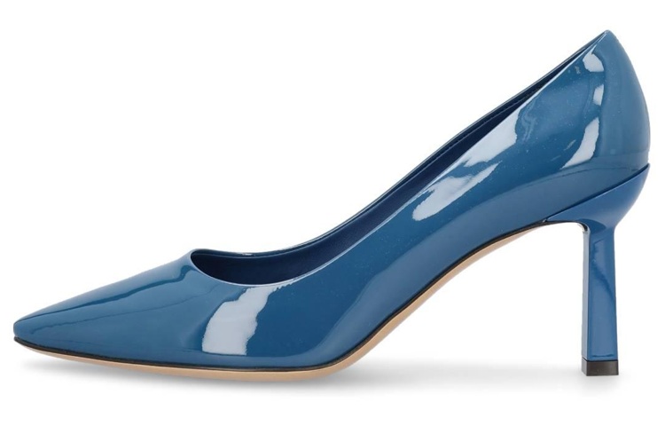 (Women) FERRAGAMO Patent Leather High Heel Pumps 'Blue' 01E233-759941