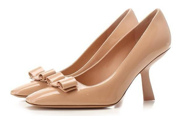 (W) FERRAGAMO Patent Leather Pointed Toe High Heels 'Brown Stiletto' 圖 2