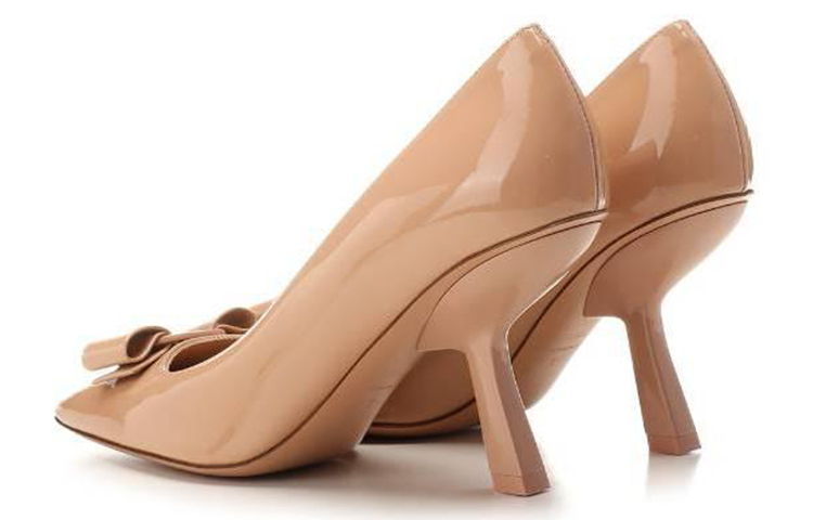 (W) FERRAGAMO Patent Leather Pointed Toe High Heels 'Brown Stiletto' 圖 3