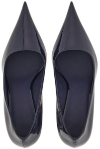 FERRAGAMO菲拉格穆 漆皮 尖頭套穿舒適百搭氣質 斜跟 高筒鞋 7cm 女款 藍色 Lookbook FERRAGAMO菲拉格穆 漆皮 尖頭套穿舒適百搭氣質 斜跟 高筒鞋 7cm 女款 藍色