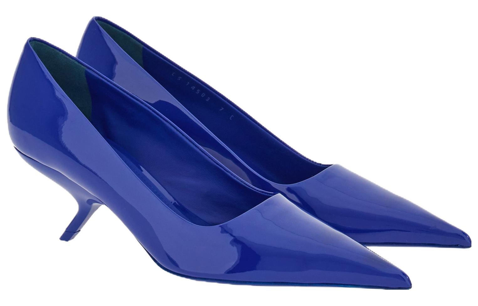 Order (W) フェラガモ パテント ブルー パンプス 01F888-762427