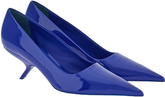 (Women) FERRAGAMO Patent Leather Pointed Toe Pumps 'Blue' 01F888-762427 Order (Women) FERRAGAMO Patent Leather Pointed Toe Pumps 'Blue' 01F888-762427