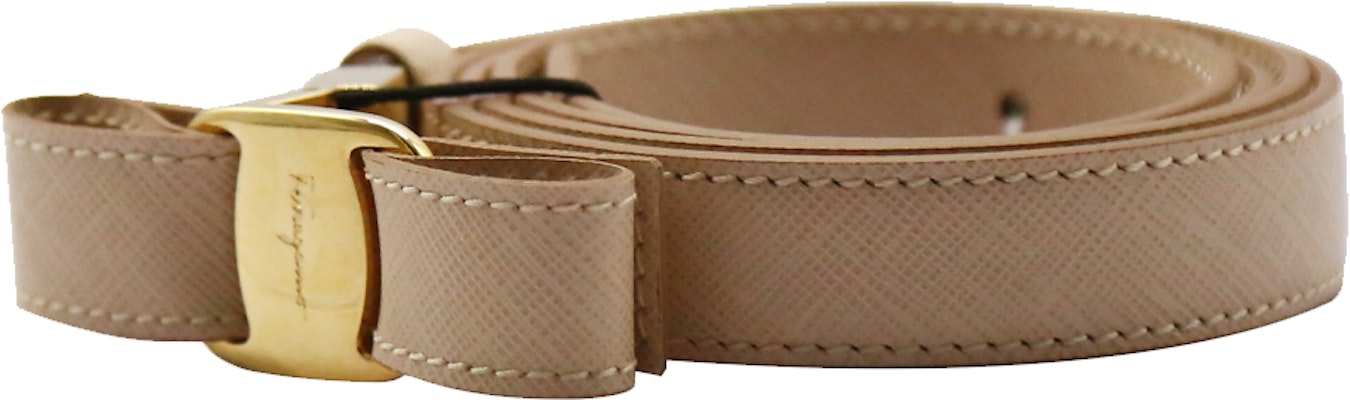 (W) Ferragamo粉色皮革腰帶2CM平滑扣時尚配件 23A481-584237 Lookbook (W) Ferragamo粉色皮革腰帶2CM平滑扣時尚配件 23A481-584237