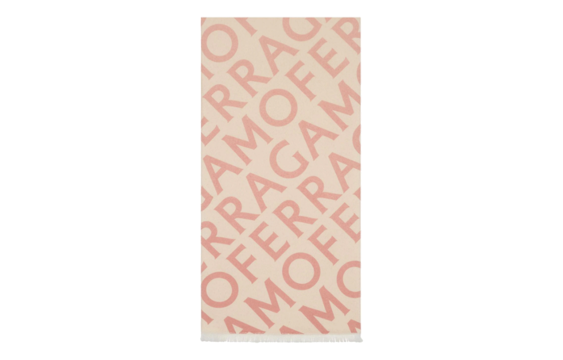 (Women) Ferragamo Pink Tassel Detail Knit Scarf 770201