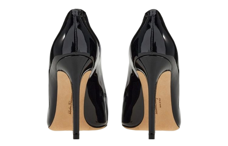 Shop Ferragamo 菲拉格姆 小山羊皮革高跟鞋 女性款 黑色