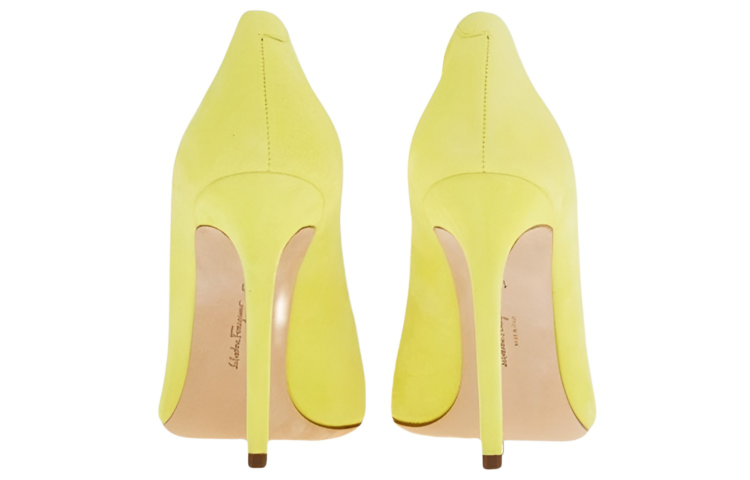 Lookbook (Women) FERRAGAMO Pointed-Toe 105mm Pumps 'Yellow' 01D268-999022