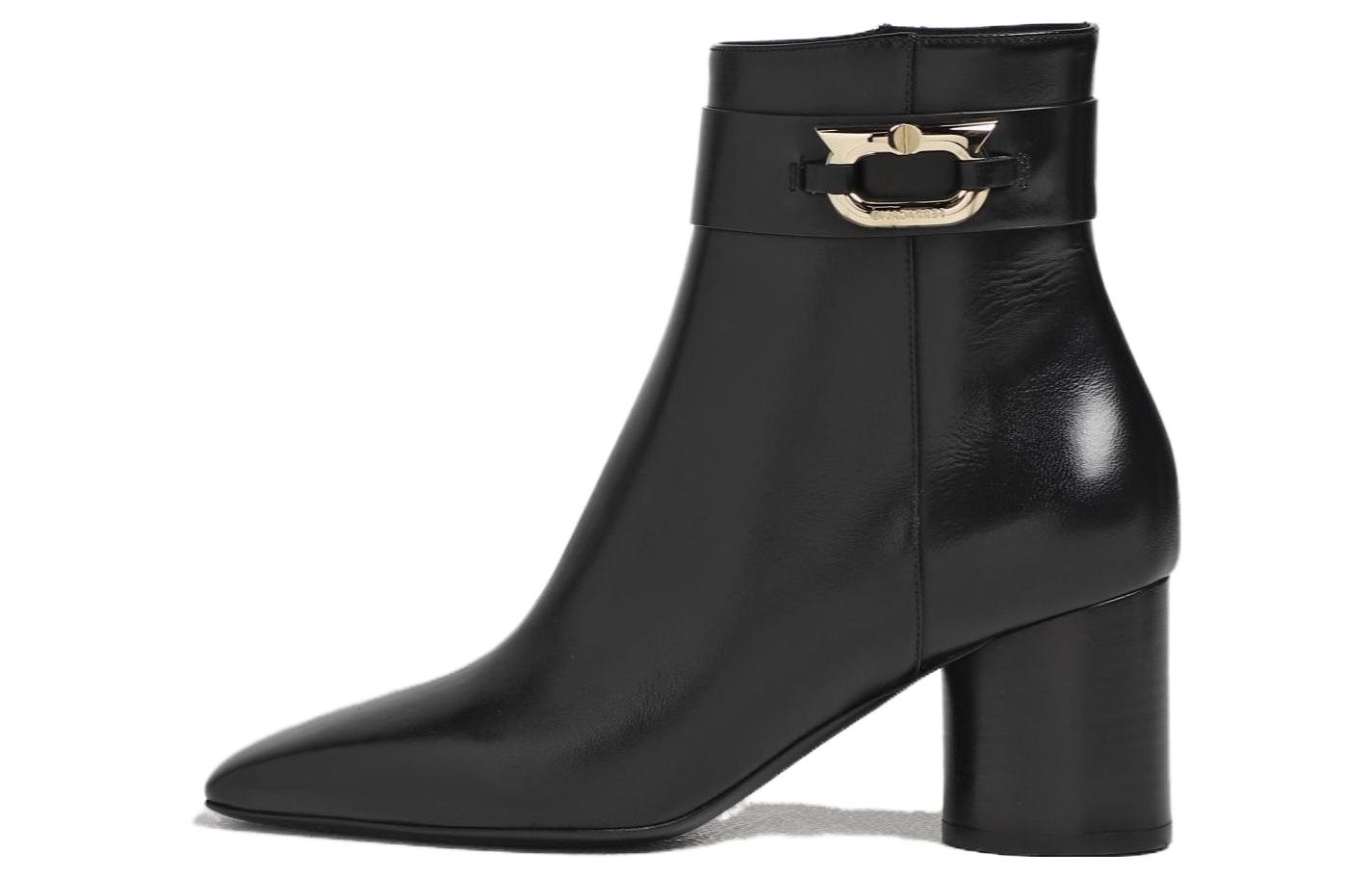 (Women) FERRAGAMO Pointed-Toe Booties 'Black' 01F834763933