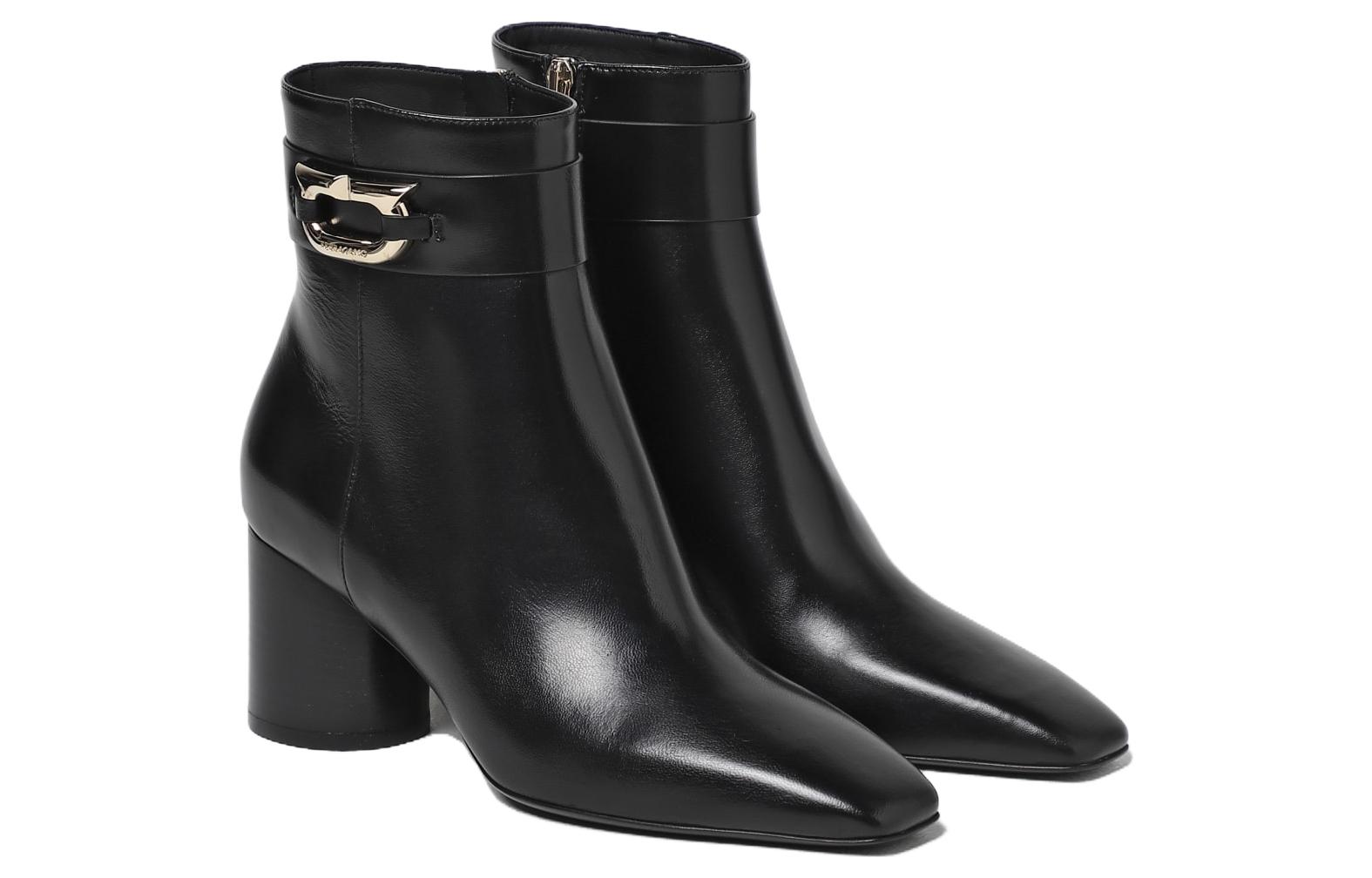 Lookbook (Women) FERRAGAMO Pointed-Toe Booties 'Black' 01F834763933