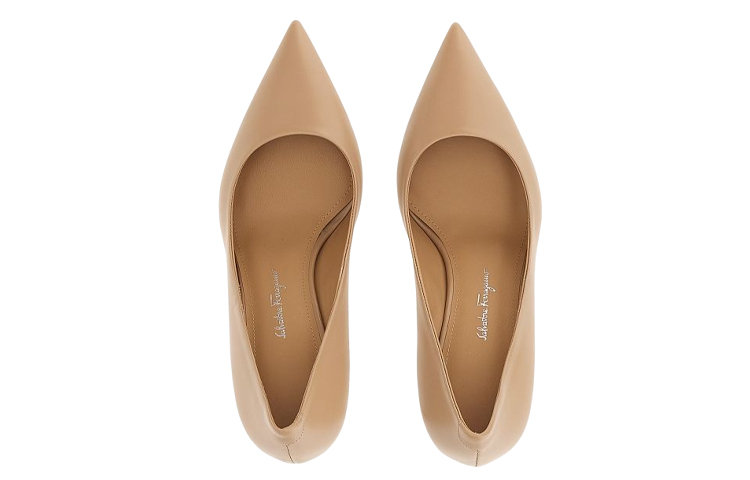 (W) FERRAGAMO Ilary 70mm Pumps Khaki 'Beige' 圖 3