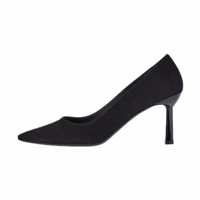 (W) FERRAGAMO Pointed-Toe High Heels 'Black Leather'