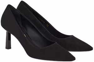 Order (W) FERRAGAMO Spitz-Toe High Heels ''Schwarzes Leder'' 01E233-758474