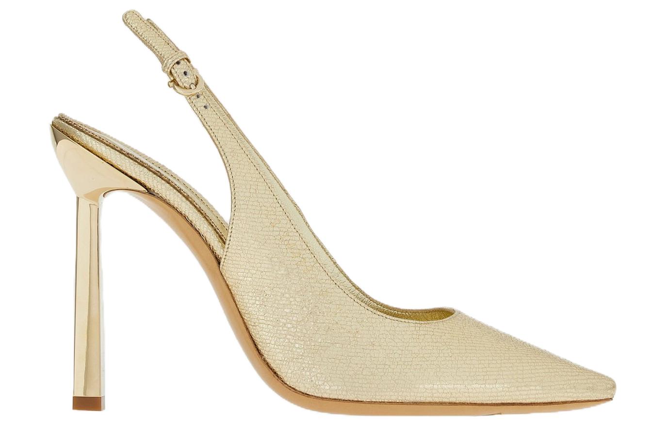 (W) FERRAGAMO Pointed-Toe High Heels 'Gold' 圖 2