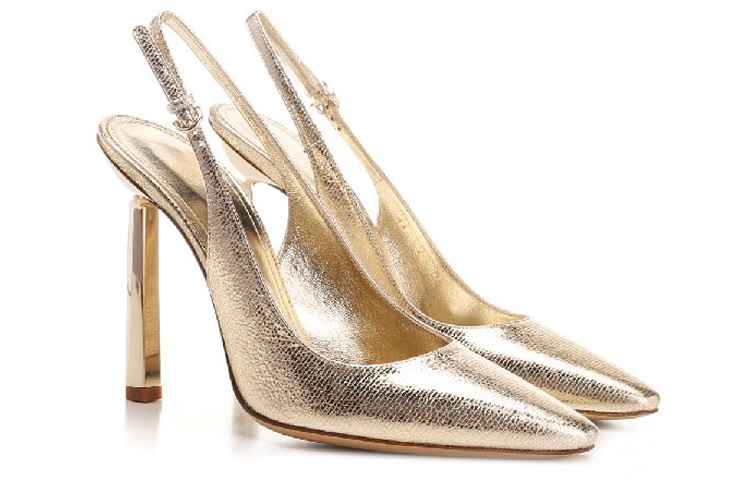 (W) FERRAGAMO Pointed-Toe High Heels 'Gold' 圖 3