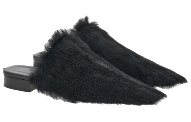 Shop (W) フェラガモ ポインテッドトゥ ミュール (ブラック) 01G342-766413